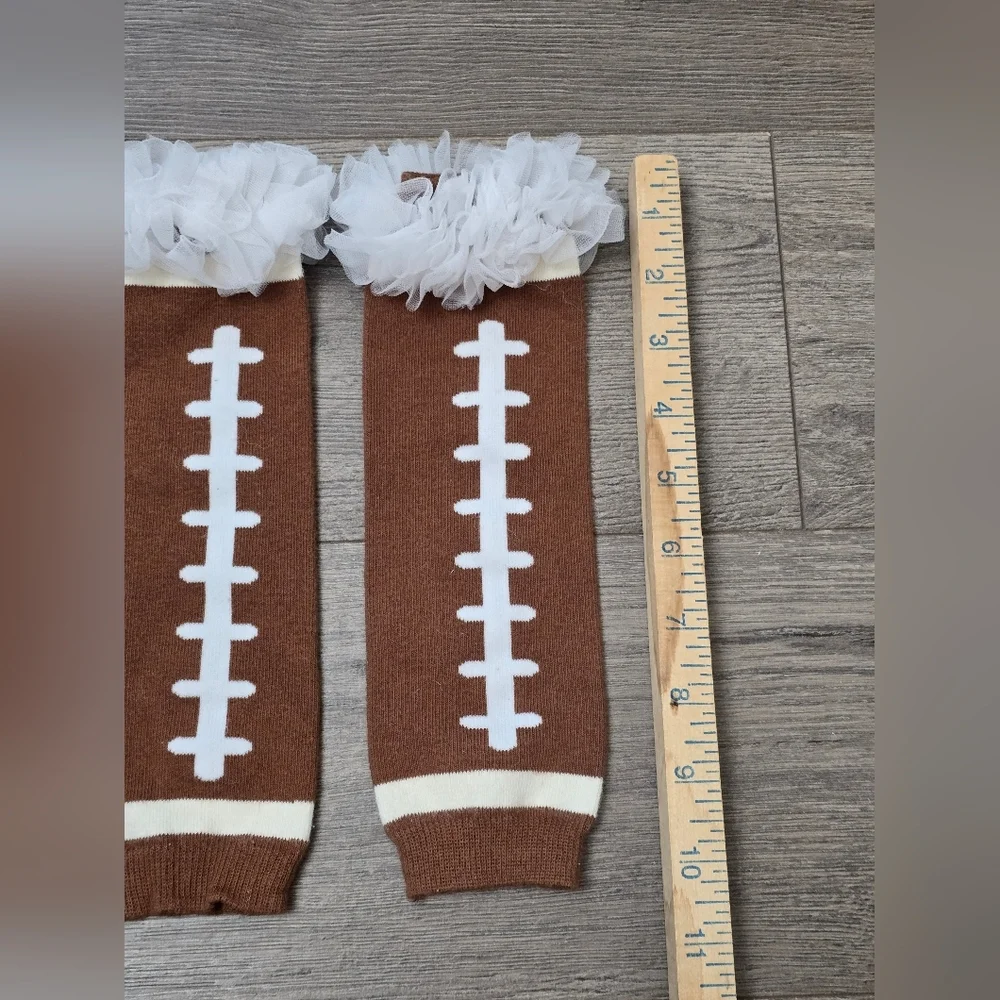 Football & Lace Leg Warmers Little Girls EUC